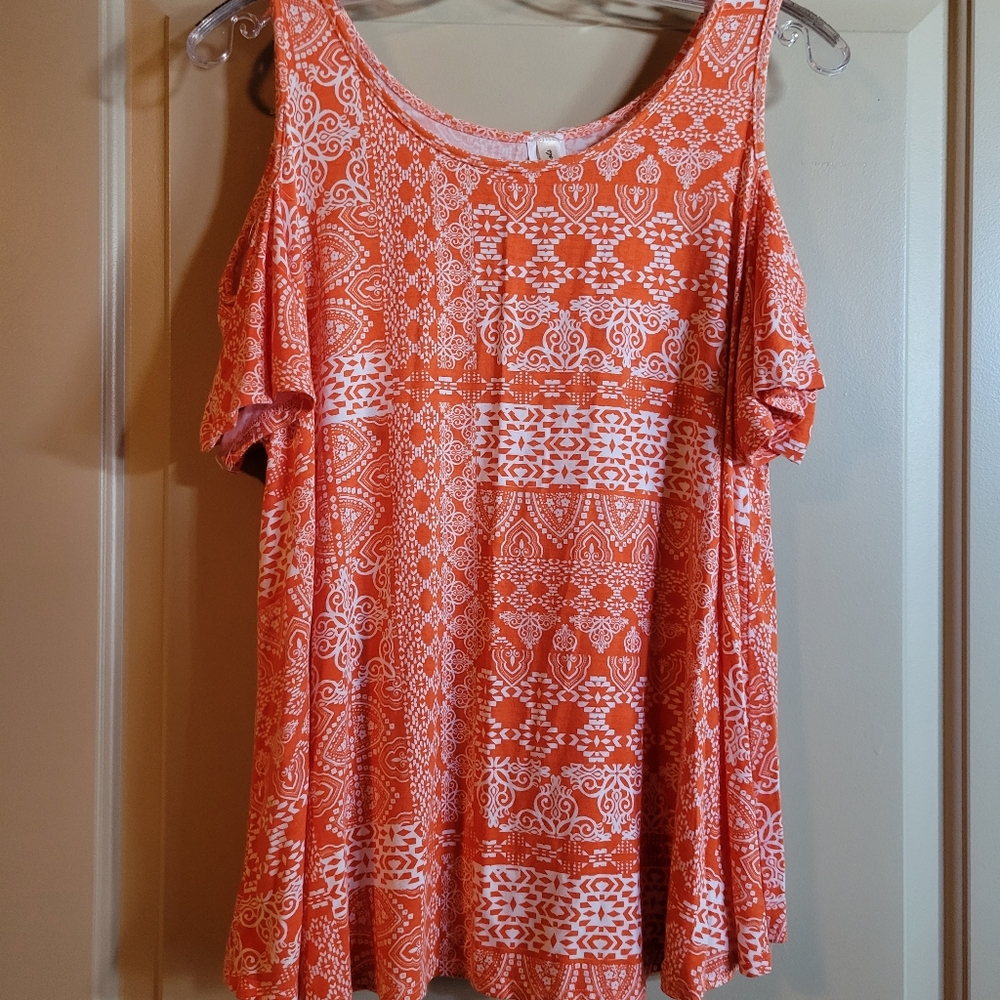 Summery Cold Shoulder Top